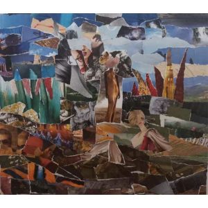 אומנות מקולאז' תמונות של אבסטרקטי